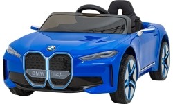 Pojazd elektryczny BMW I4 niebieski