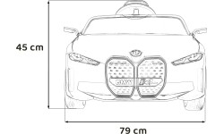 Pojazd elektryczny BMW I4 niebieski