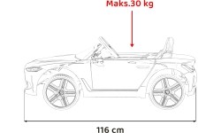 Pojazd elektryczny BMW I4 niebieski