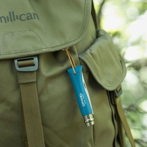 Opinel Colorama 06 inox turkusowy nóż z rzemieniem