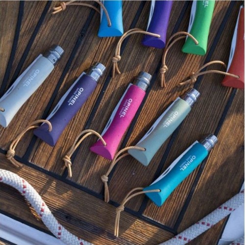 Opinel Colorama 06 inox turkusowy nóż z rzemieniem