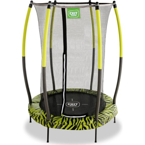 EXIT Tiggy trampolina juniorska z zabezpieczeniem ø140cm - czarna/zielona