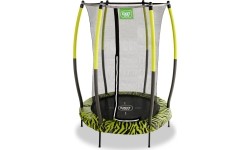 EXIT Tiggy trampolina juniorska z zabezpieczeniem ø140cm - czarna/zielona