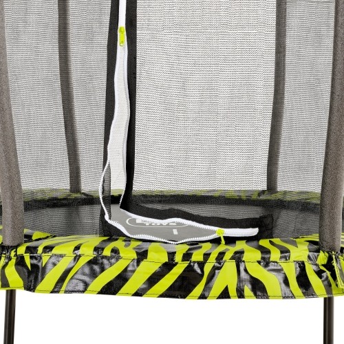 EXIT Tiggy trampolina juniorska z zabezpieczeniem ø140cm - czarna/zielona