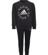 Adidas Sportinis Kostiumas Vaikams Lk Logo Jog Set Black H65797
