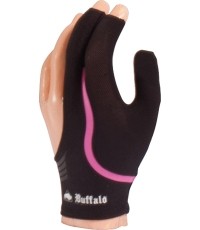 Rękawica bilardowa Buffalo, czarna/różowa, rozmiar S