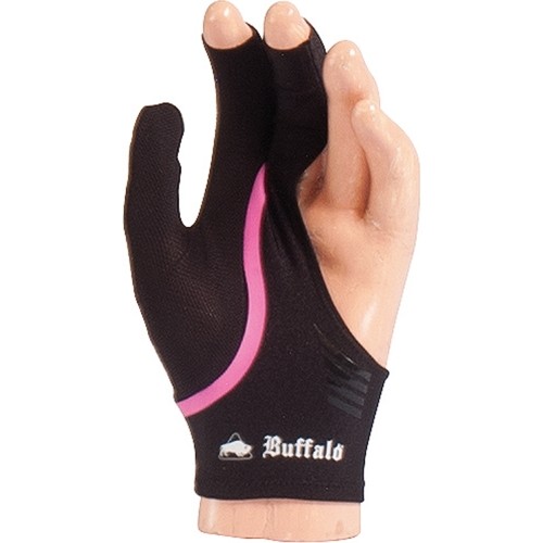 Rękawica bilardowa Buffalo, czarny/różowy, rozmiar M