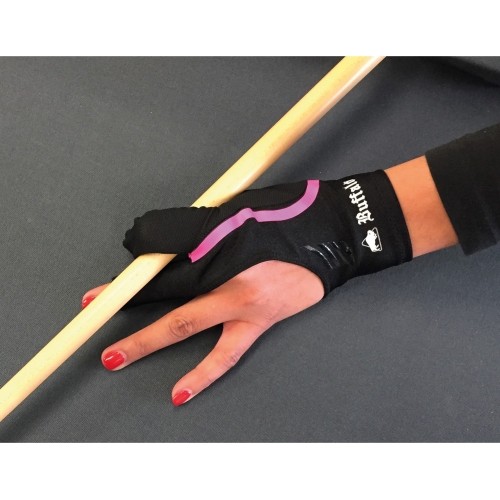 Rękawica bilardowa Buffalo, czarny/różowy, rozmiar M