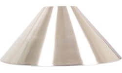 Luźny klosz ze szczotkowanego chromu 37c