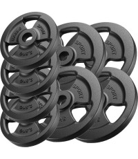 Zestaw obciążeń żeliwnych kierownica 30 kg / 4 x 5 kg + 4 x 2,5 kg - Marbo Sport