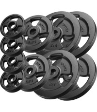 Zestaw obciążeń żeliwnych Marbo, 29 kg / 4x5 kg + 2x2,5 kg + 4x1 kg