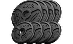 Zestaw obciążeń żeliwnych olimpijskich 30 kg / 4 x 5 kg + 4 x 2,5 kg - Marbo Sport