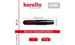 Rzutki Karella XT-2 ze stalową końcówką 21 gramów