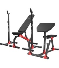 Zestaw MH9 | Ławka dwustronna + stojaki regulowane + modlitewnik - Marbo Sport