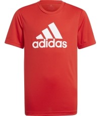 T-shirt Adidas Designed To Move Big Logo Tee Jr, czerwony