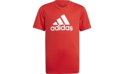 T-shirt Adidas Designed To Move Big Logo Tee Jr, czerwony