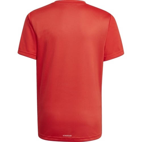 T-shirt Adidas Designed To Move Big Logo Tee Jr, czerwony