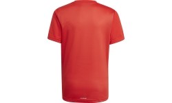 T-shirt Adidas Designed To Move Big Logo Tee Jr, czerwony