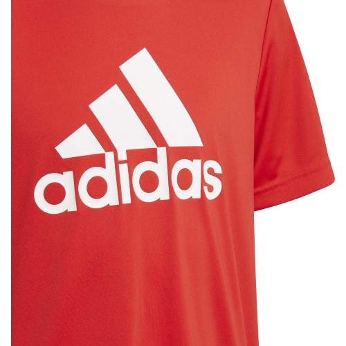 T-shirt Adidas Designed To Move Big Logo Tee Jr, czerwony