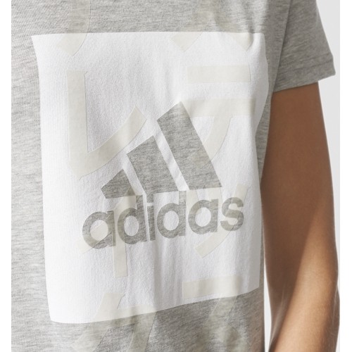 Bluzka Adidas ID Badge of Sport Tee Grey CF4664