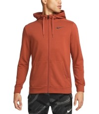 Bluza męska Nike Df Hdie Fz Fl brązowa CZ6376 832
