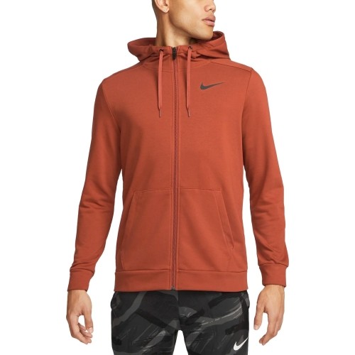 Bluza męska Nike Df Hdie Fz Fl brązowa CZ6376 832
