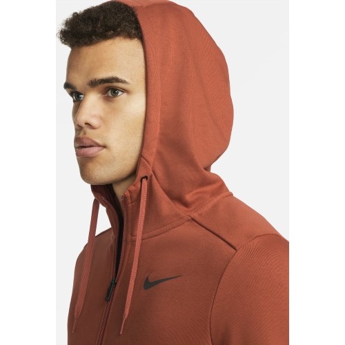 Bluza męska Nike Df Hdie Fz Fl brązowa CZ6376 832