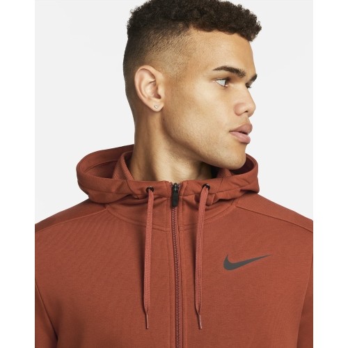 Bluza męska Nike Df Hdie Fz Fl brązowa CZ6376 832