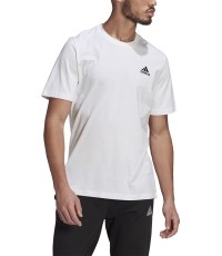T-shirt Adidas Essentials Embr M, biały