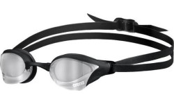Okulary do pływania Arena Cobra Core Swipe Mirror, srebrno-czarne