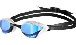 Okulary pływackie Arena Cobra Core Swipe, lustrzane, niebiesko-białe