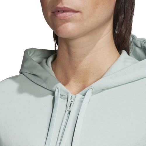 Bluza damska Adidas W E Lin FZ HD zielona FM6484