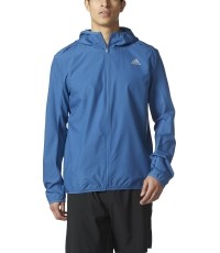 Adidas Striukė Response Hooded Wind Jacket Blue