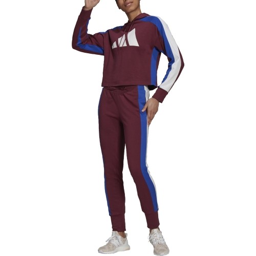 Dres damski Adidas W TS Big Logo Burgundy H48550