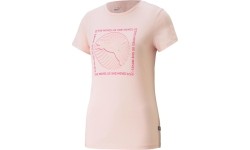 Bluzka damska Puma Graphics She Move różowa 674451 66
