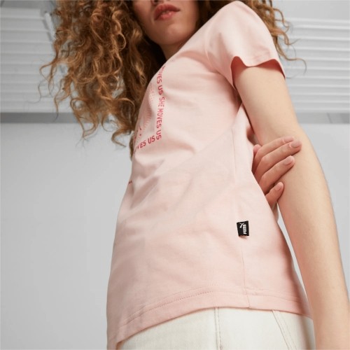 Bluzka damska Puma Graphics She Move różowa 674451 66