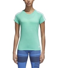 Koszulka damska Adidas Ess 3S Slim Tee Green CF8835