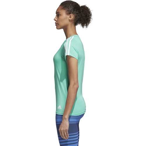 Koszulka damska Adidas Ess 3S Slim Tee Green CF8835