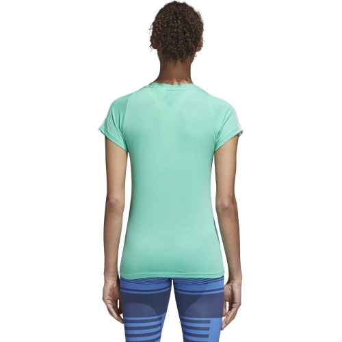 Koszulka damska Adidas Ess 3S Slim Tee Green CF8835