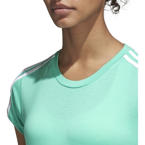 Koszulka damska Adidas Ess 3S Slim Tee Green CF8835
