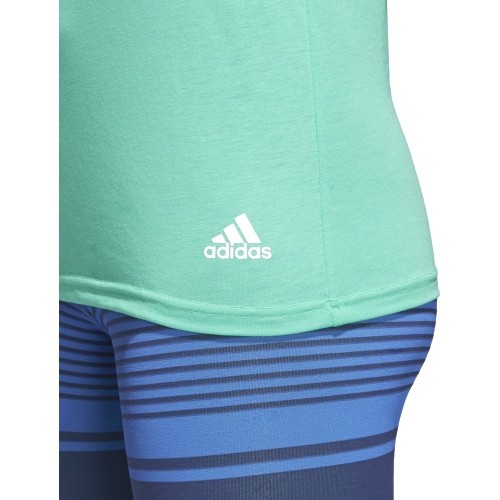 Koszulka damska Adidas Ess 3S Slim Tee Green CF8835