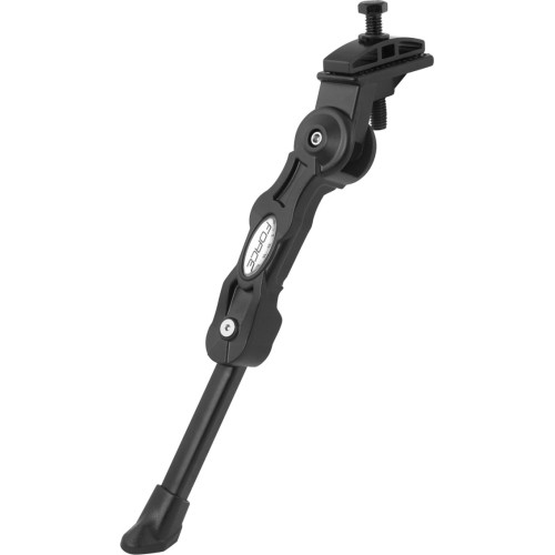 Atraminė kojelė FORCE E-bike 24-28" tvirtinama centre, reguliuojama (aliuminė, juoda)