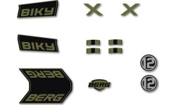 Rowery - zestaw naklejek Retro Green