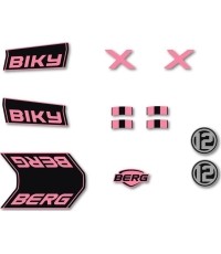 Rowery - zestaw naklejek Retro Pink