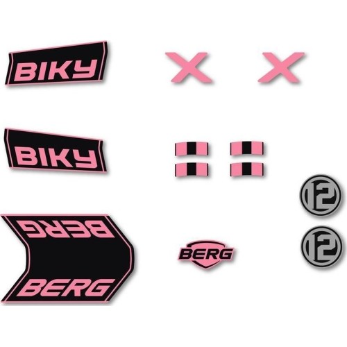 Biky - zestaw naklejek Retro Pink
