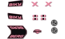 Rowery - zestaw naklejek Retro Pink