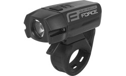 Lampka przednia FORCE BUG-400 USB (czarna)