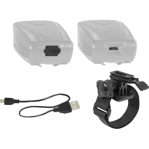 Lampka przednia FORCE Stream 400LM USB