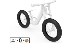 Opona 12.5x2.25-8 slick czarna