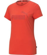 Puma Palaidinė Moterims Ess Logo Tee Red